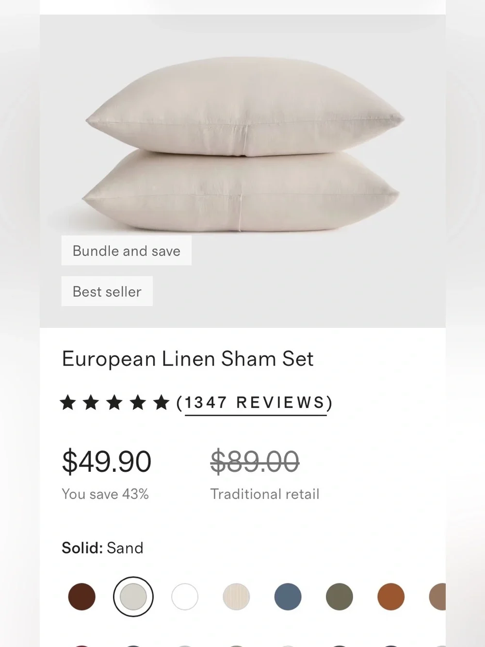Quince european linen